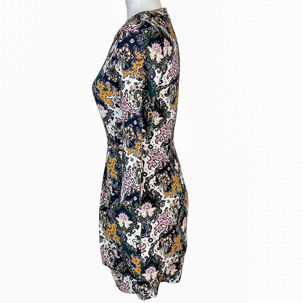 A.L.C. Dress Silk Dress Mini Dress Floral Dress Long Sleeve Dress Tordi Size 2 - Picture 6 of 11